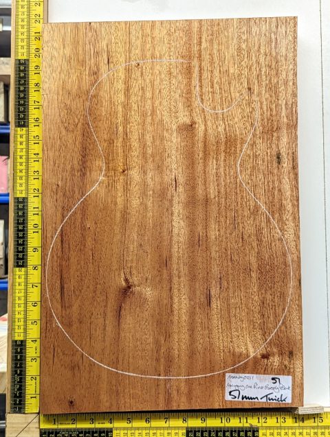 Prime Grade Mahogany One Piece Body Blank