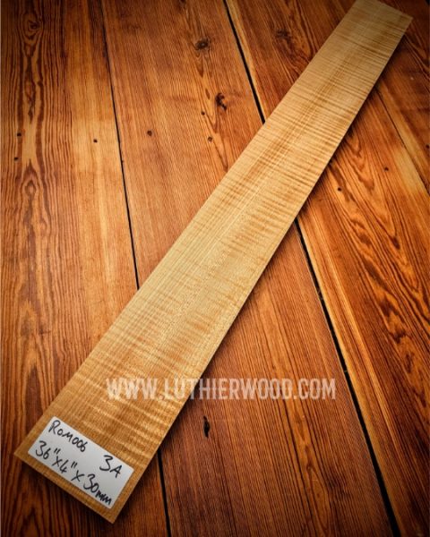 3A Roasted Flame Maple Guitar & Bass Neck Blank