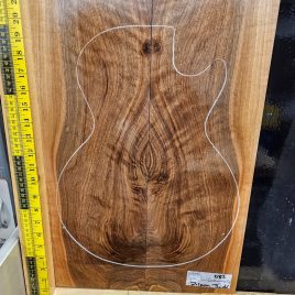 Ripple English Walnut Bookmatched Set #082