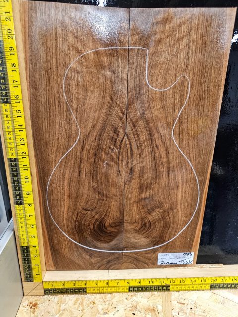 Ripple English Walnut Bookmatched Set #083