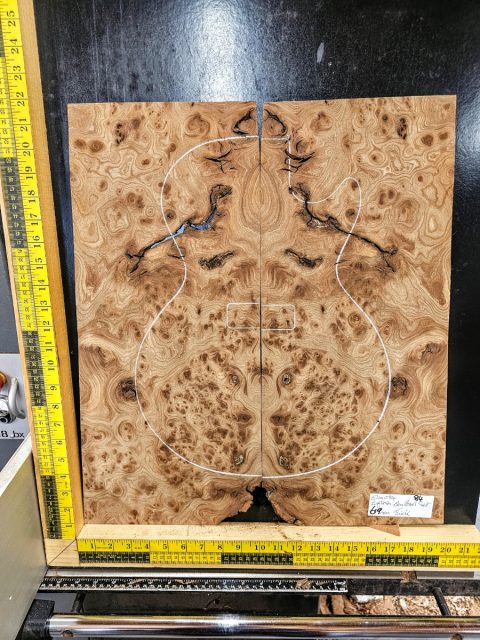 English Elm Burl Book-matched Set