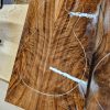 Ripple English Walnut Bookmatched Set #084