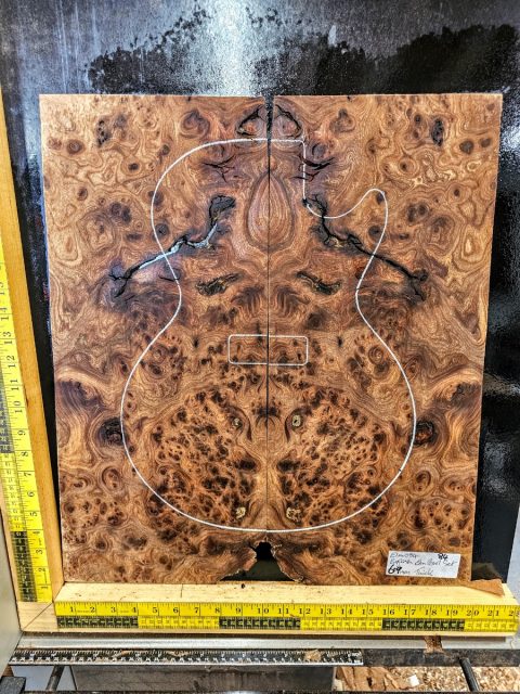 English Elm Burl Book-matched Set