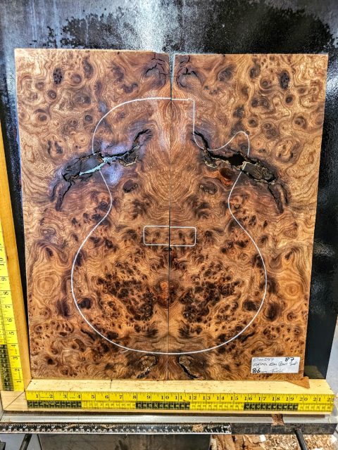 English Elm Burl Book-matched Set