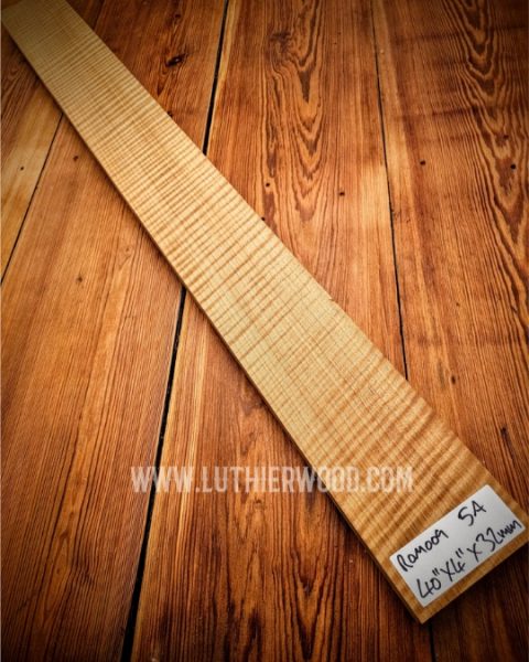 5A Roasted Flame Maple Guitar & Bass Neck Blank