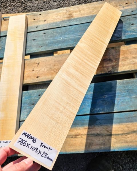 Flame Maple Guitar Neck Blank