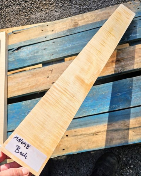 Flame Maple Guitar Neck Blank
