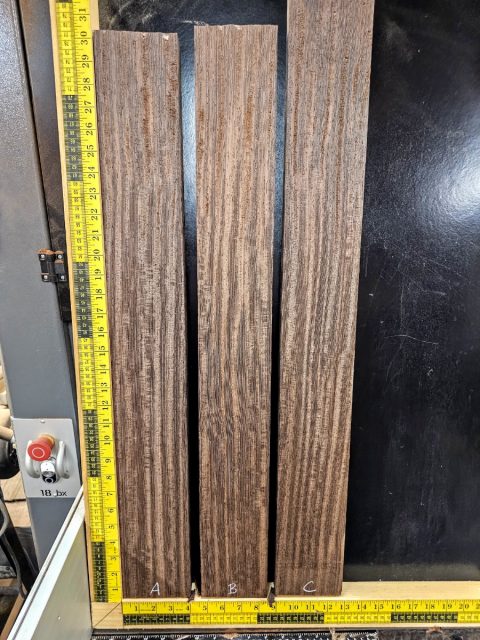 Wenge Quartersawn Neck Blank 30" Long