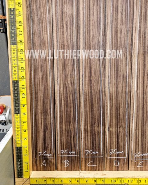 Indian Rosewood Guitar Fingerboard - Board A