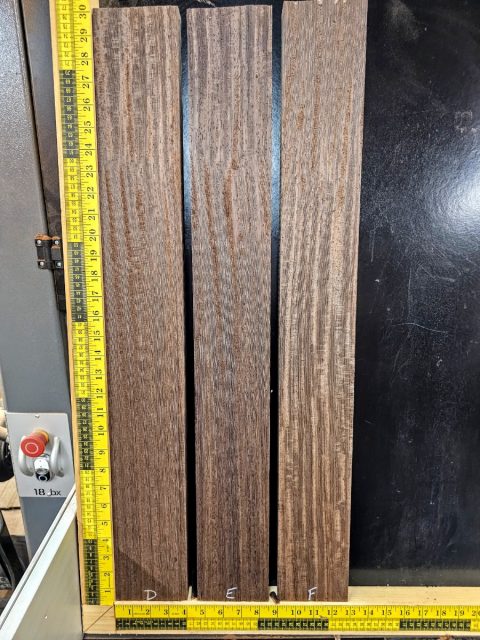 Wenge Quartersawn Neck Blank 30" Long