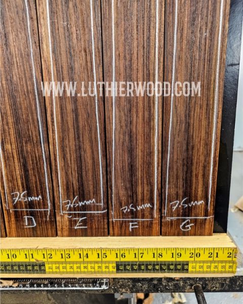 Indian Rosewood Guitar Fingerboard Blank Luthier Wood