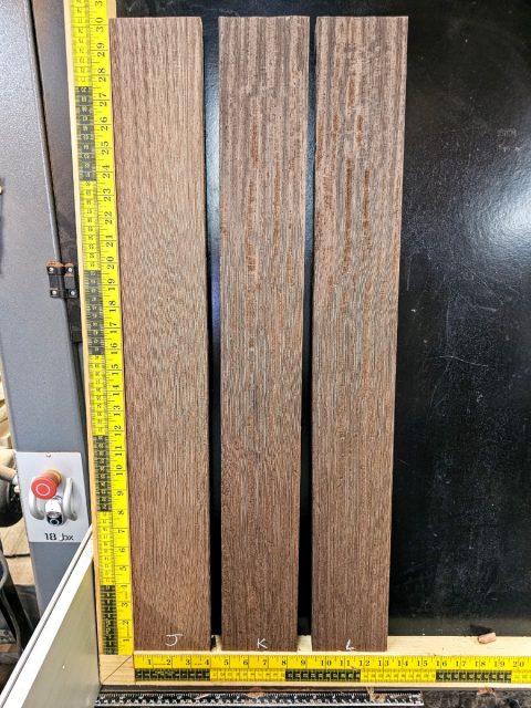 Wenge Quarter Sawn Neck Blank