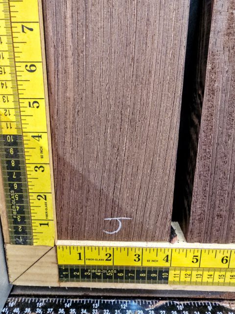 Wenge Quarter Sawn Neck Blank