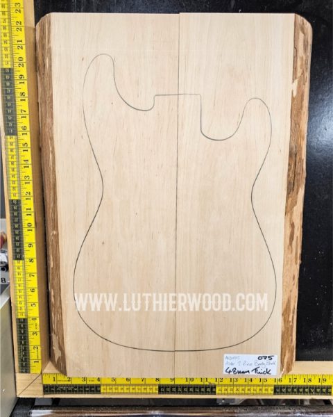 Alder Two Piece Guitar & Bass Body Blank