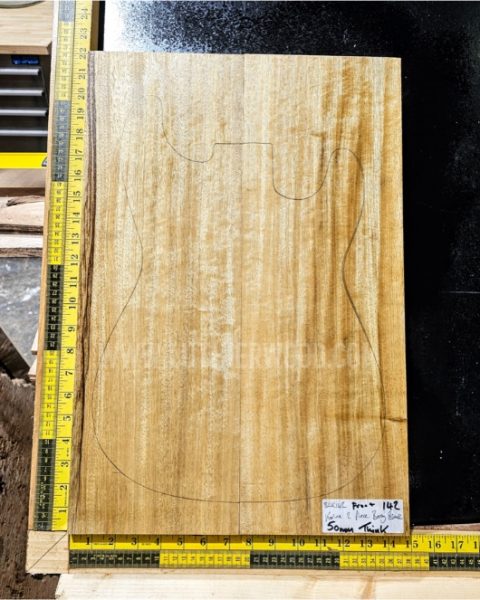 Korina / White Limba Guitar & Bass Body Blank Set