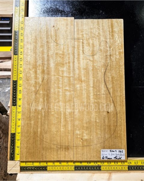 Korina / White Limba Guitar & Bass Body Blank Set