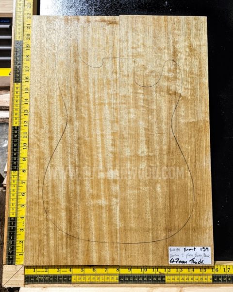 Korina / White Limba Guitar & Bass Body Blank Set