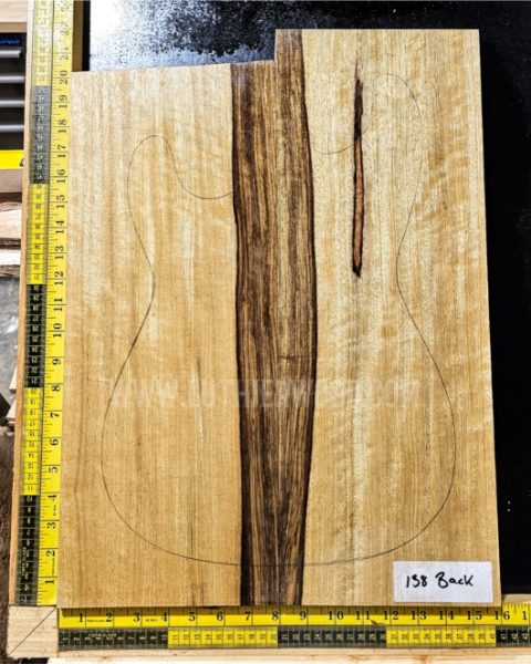 Black Limba Guitar & Bass Body Blank Set