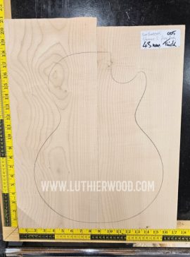 Sycamore Two Piece Guitar / Bass Body Blank