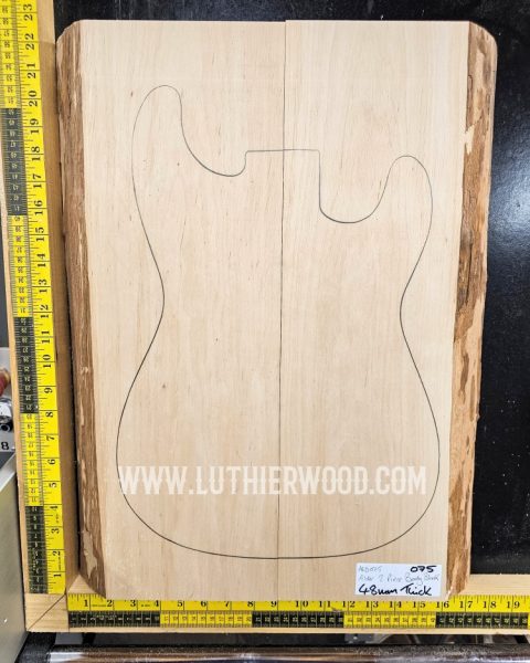 Alder Two-Piece Guitar and Bass Body Blank Set