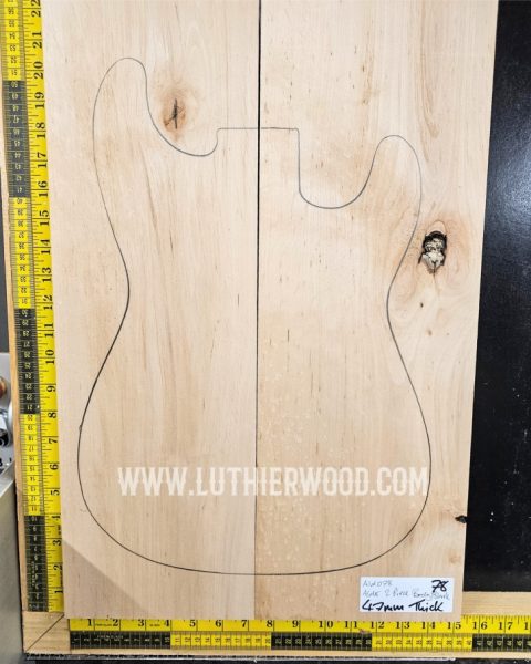 Alder Two-Piece Guitar and Bass Body Blank Set