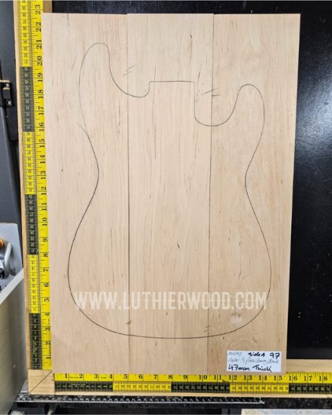 Alder 3 Piece Guitar & Bass Body Blank Set