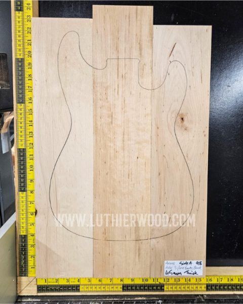 Alder 3 Piece Guitar & Bass Body Blank Set