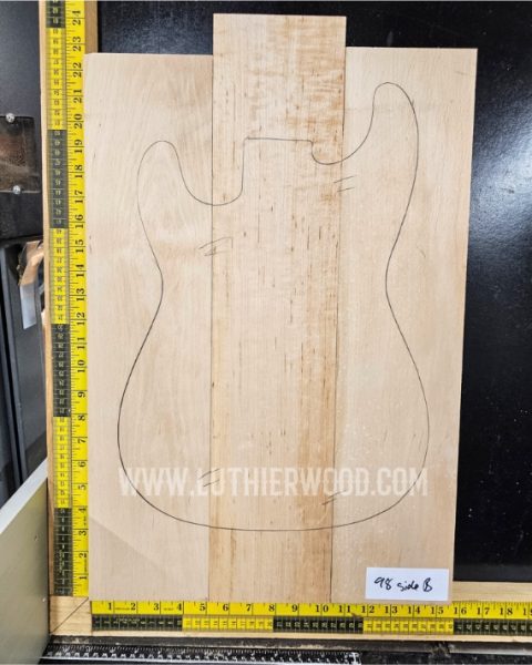 Alder 3 Piece Guitar & Bass Body Blank Set
