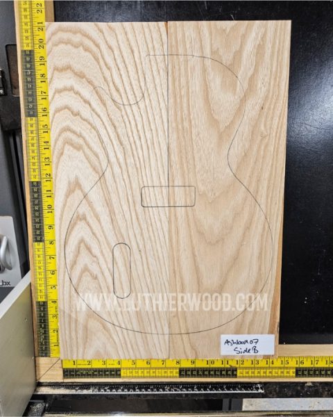 Ash 2 piece guitar and bass body blank set
