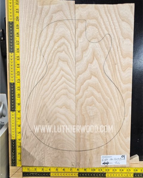 Ash Guitar and Bass Body Blank Set