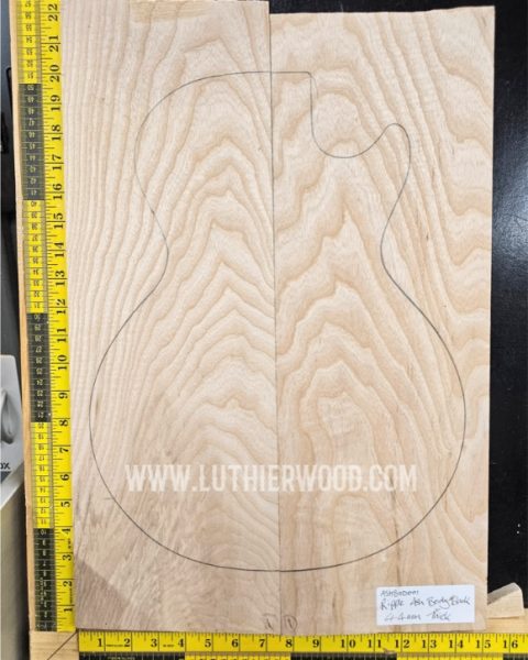 Ash Guitar and Bass Body Blank Set