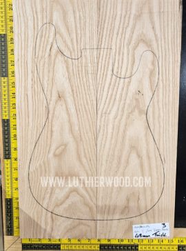 Ash Guitar and Bass Body Blank Set