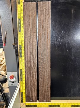 Wenge Quartersawn Neck Blank 30" Long