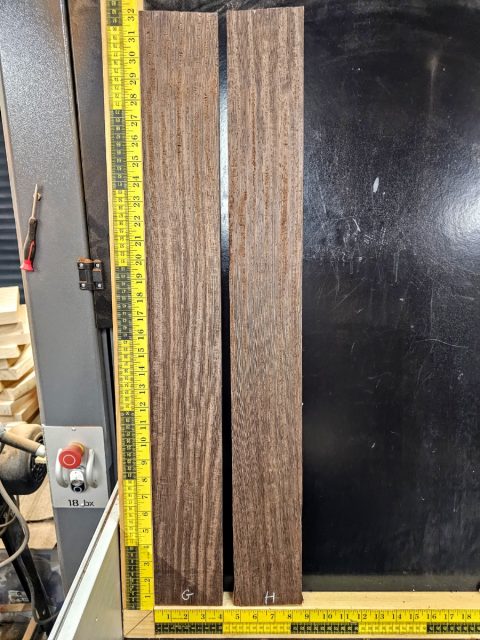Wenge Quartersawn Neck Blank 30" Long
