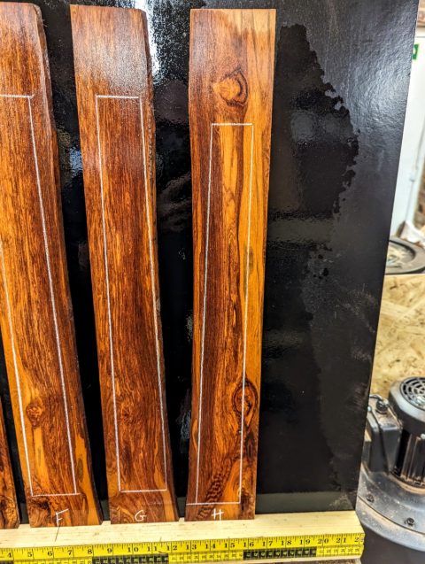 Snake Wood Fingerboard Blank.