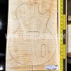 Flame Maple Set 226 6.5mm / 0.255" thick. Please see all pictures to see other dimensions and to view set both dry and sprayed with Naphtha to show true colour and figure.