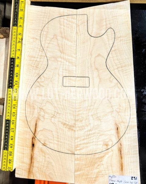 Flame Maple Carve Top Set
