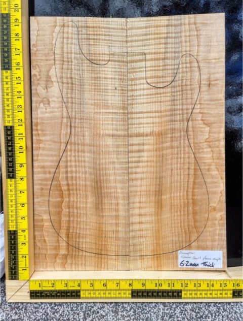 Flame Maple Guitar Top Bookmatched Set