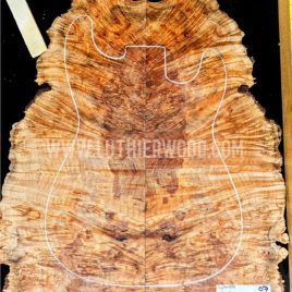 Maple Burl Guitar & Bass Bookmatched Top Set