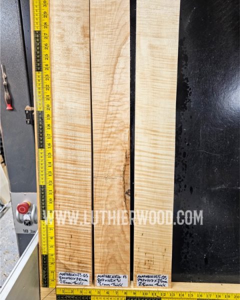 4A Flame Maple Guitar Neck Blank