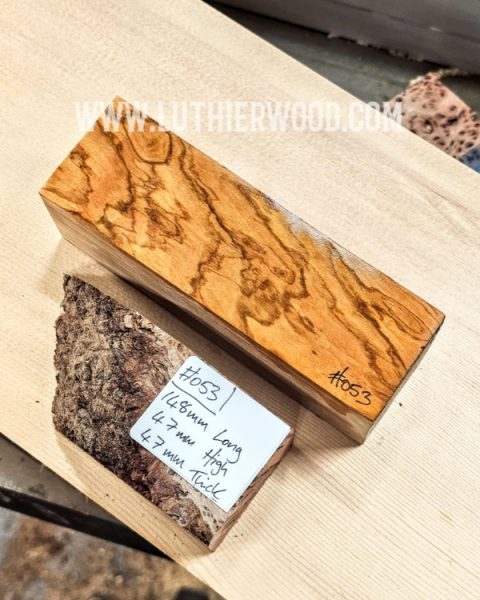 Italian Olivewood Knife Scales Block