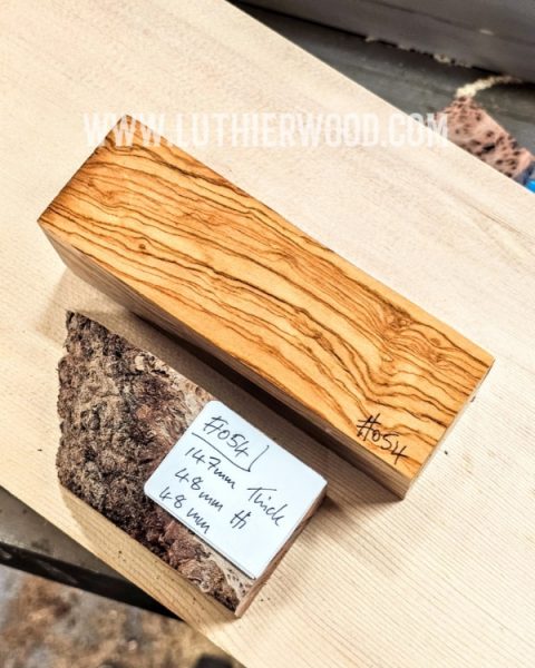 Italian Olivewood Knife Scales Block