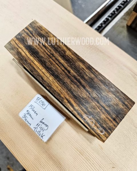 Figured Shedua Knife Scales Block 38