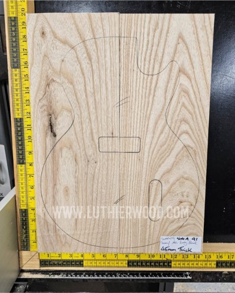 Swamp Ash 2 Piece Guitar & Bass Body Blank