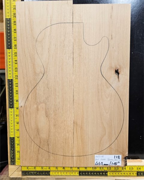 Red Alder 2 Piece Guitar / Bass Body Blank