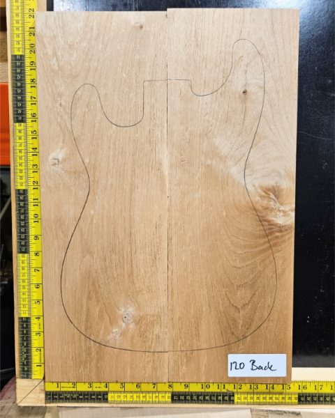 Red Alder 2 Piece Guitar / Bass Body Blank