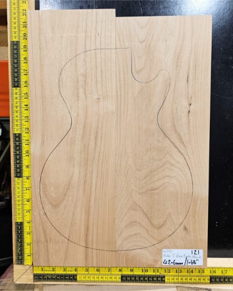 Red Alder 2 Piece Guitar / Bass Body Blank