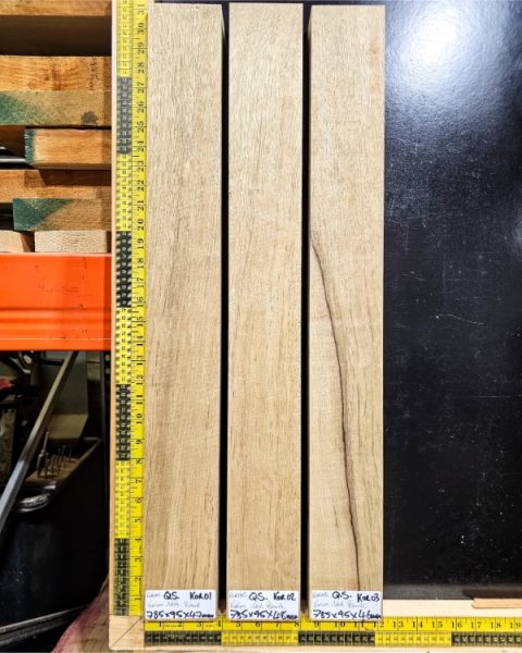 Korina Guitar Neck Blank, Quarter sawn Kiln dried