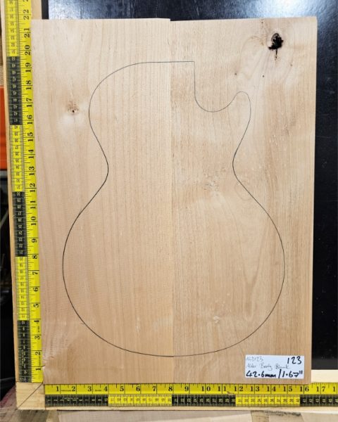 Red Alder 2 Piece Guitar / Bass Body Blank