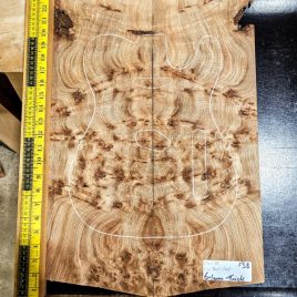 Elm Burl Bookmatched Guitar Top Set